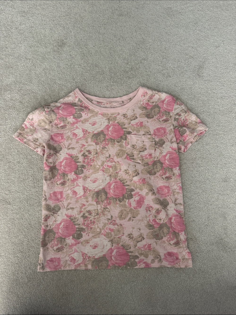 Gap x Loveshack Fancy pink floral shirt